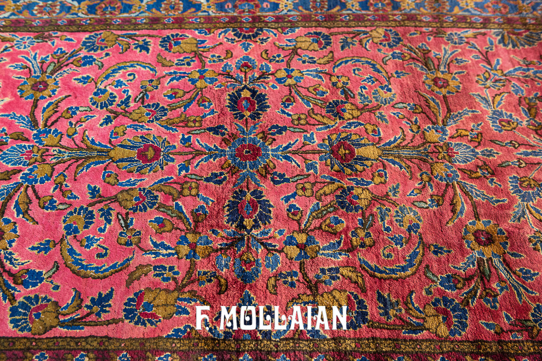 Very Fine Hand-knotted Antique Kashan Silk Persian Rug n°:64815415